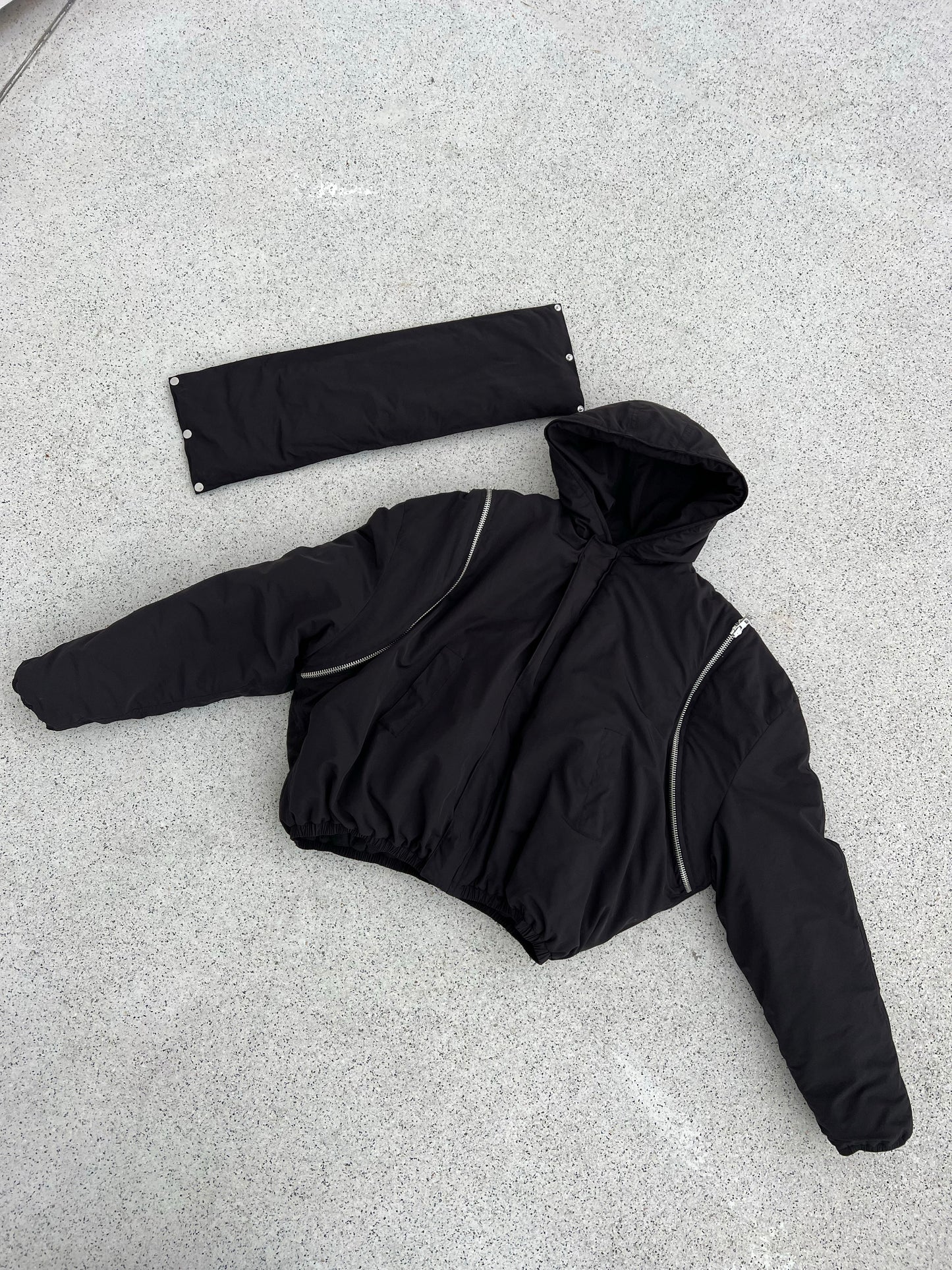 Zip Bomber Jacket black