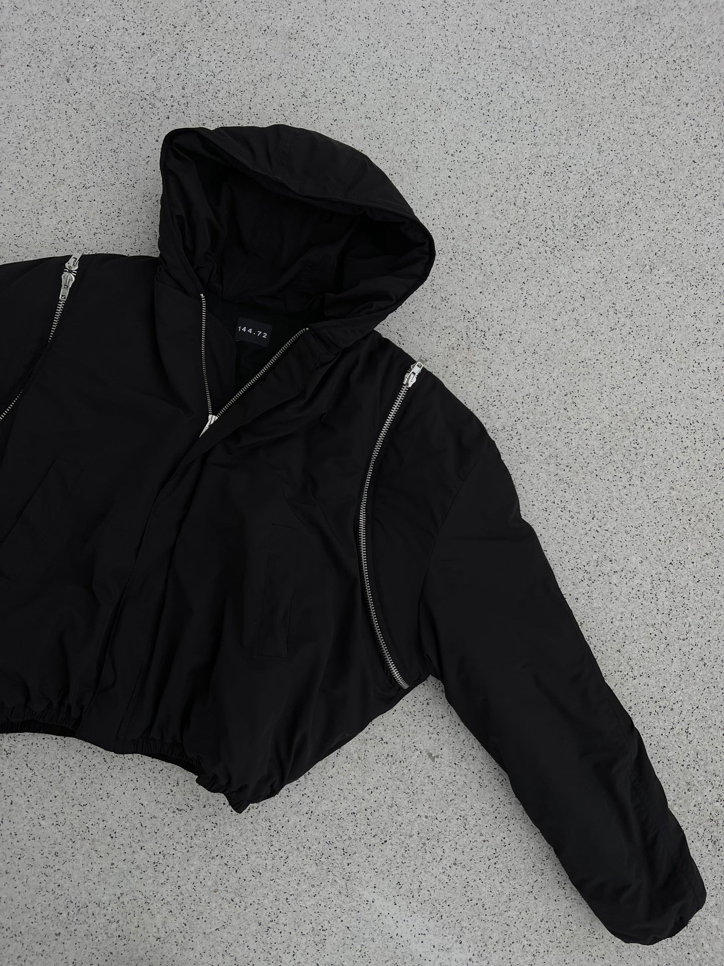 Zip Bomber Jacket black